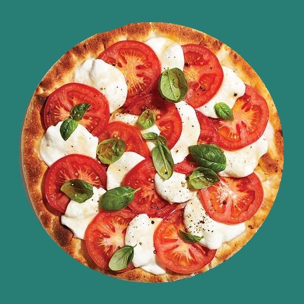 Foto de pizza caprese