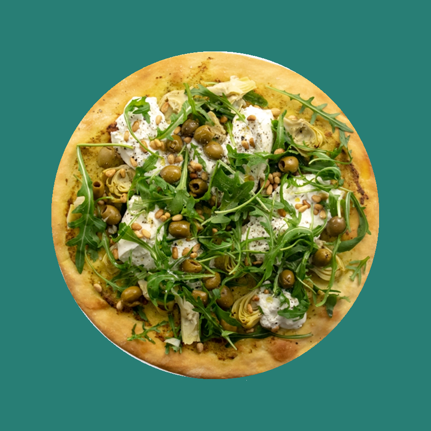 Foto de pizza vegetariana